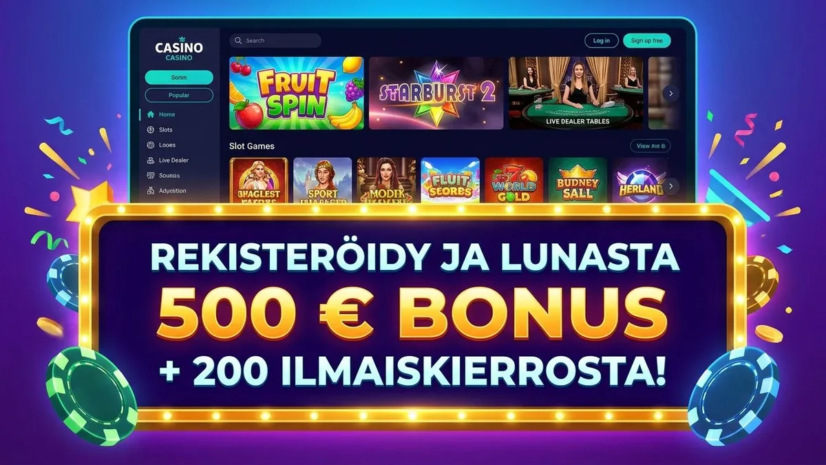 Rekisteröidy bonuksella